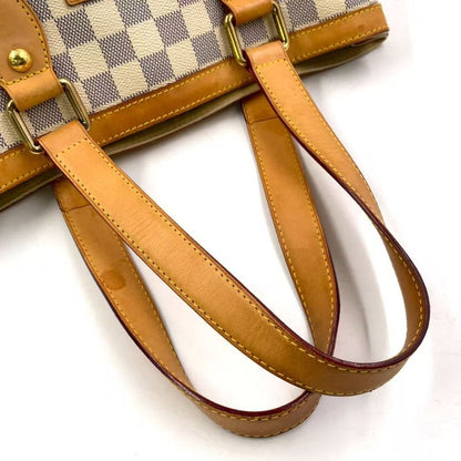 Louis Vuitton Hampstead PM Damier Azure Damier Azure Leather × PVC White Tote