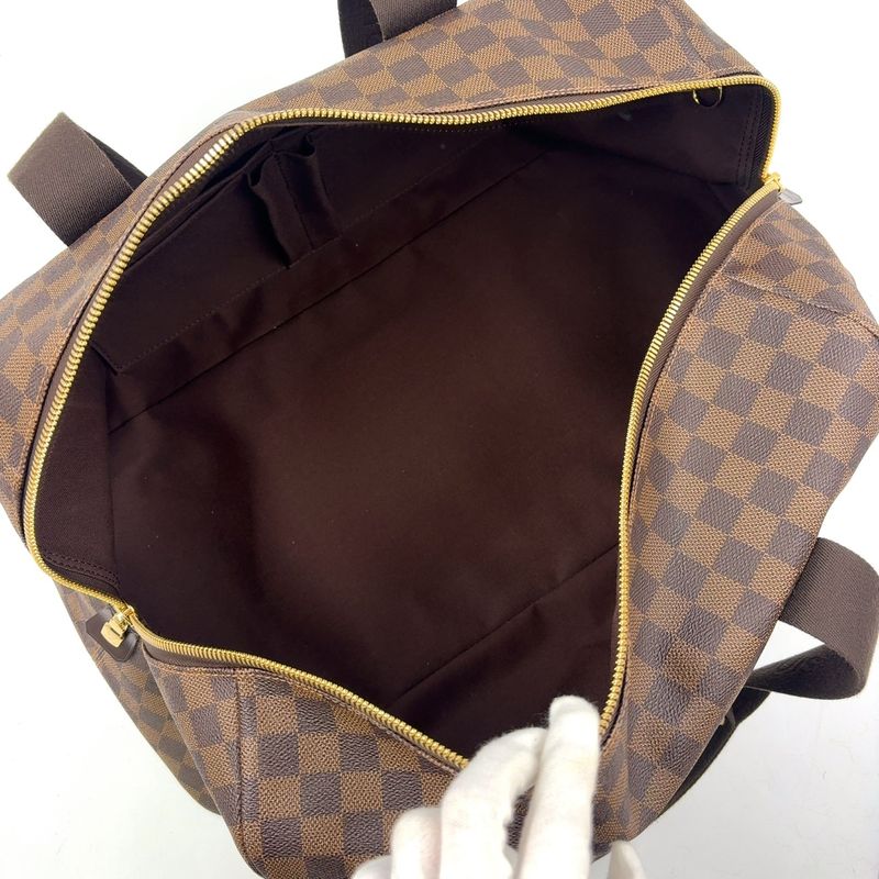 Louis Vuitton Weekender MM Damier Ebene Damier Ebene Leather × PVC Brown Boston