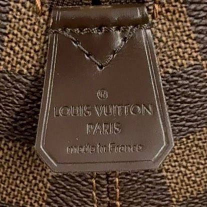 Louis Vuitton Weekender MM Damier Ebene Damier Ebene Leather × PVC Brown Boston