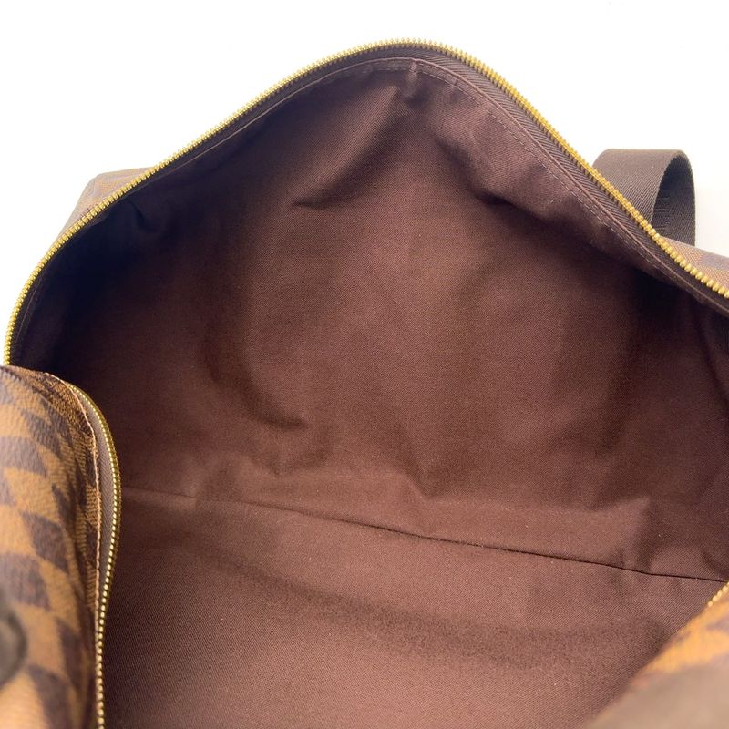 Louis Vuitton Weekender MM Damier Ebene Damier Ebene Leather × PVC Brown Boston