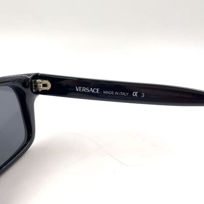 Versace Logo Plastic Black Sunglass Es Silver