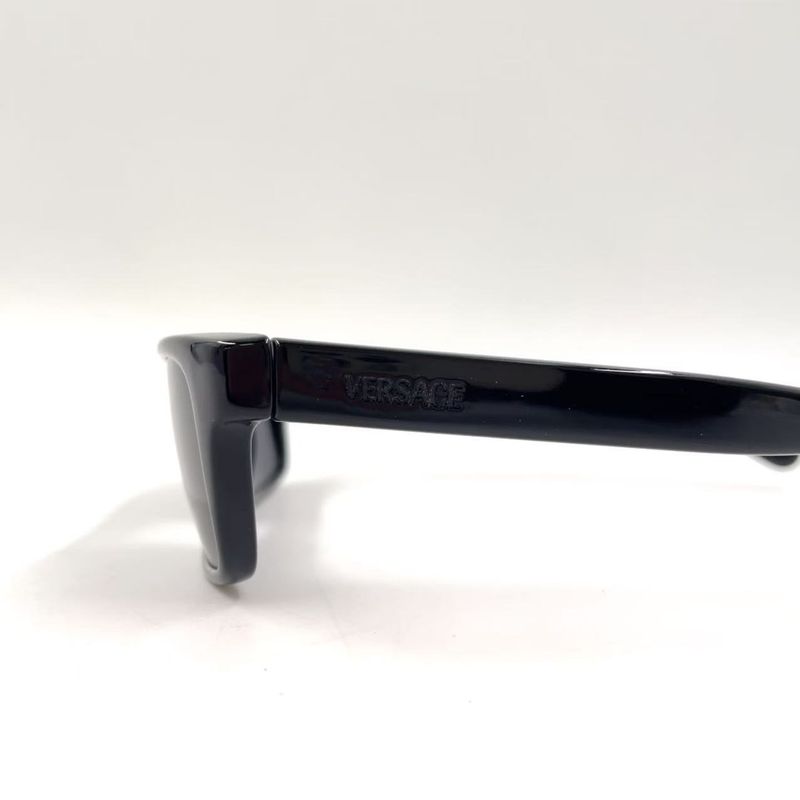 Versace Logo Plastic Black Sunglass Es Silver