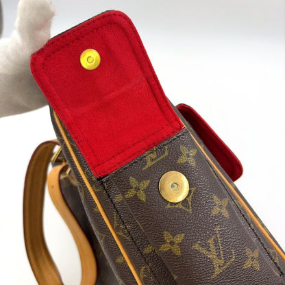 Louis Vuitton Multiplicite Monogram Leather X PVC Brown Handbag Gold M51162