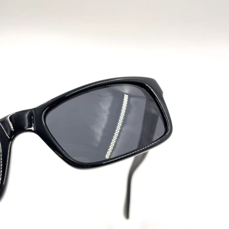 Versace Logo Plastic Black Sunglass Es Silver