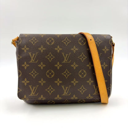 Louis Vuitton Musette Tango Short Strap Monogram Leather × PVC Brown Shoulder
