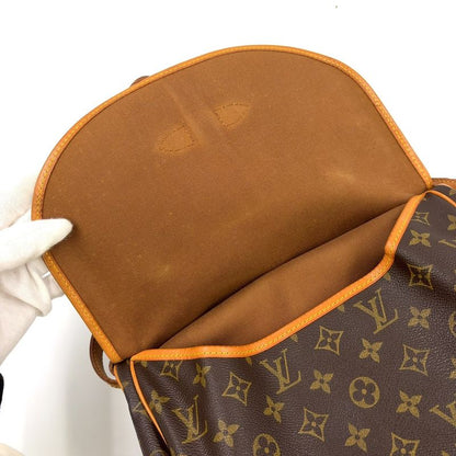 Louis Vuitton Saumur 30 Monogram Leather × PVC Brown Shoulder Bag Gold M42256