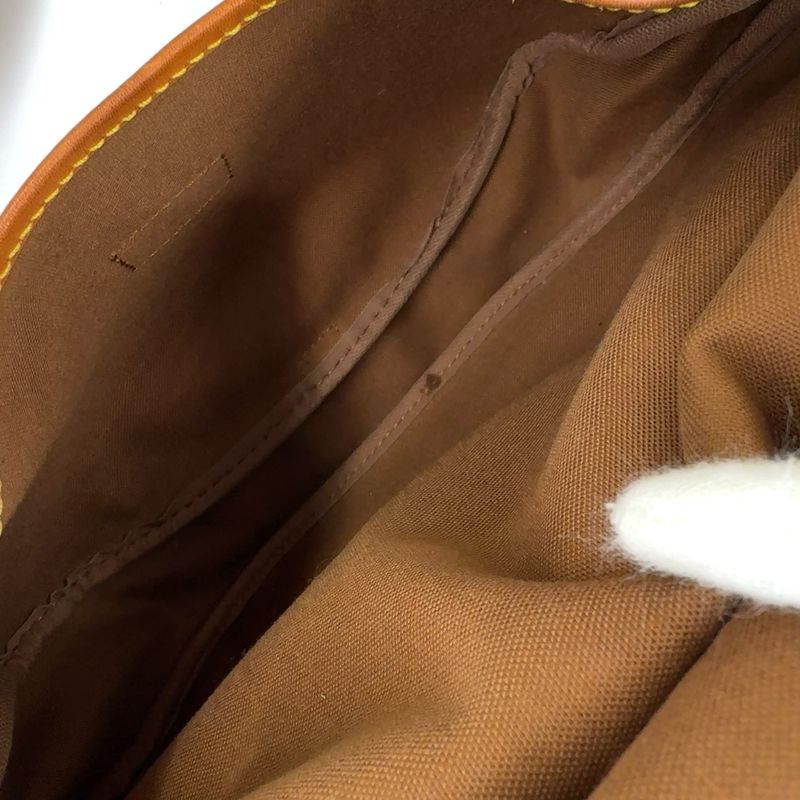 Louis Vuitton Saumur 30 Monogram Leather × PVC Brown Shoulder Bag Gold M42256