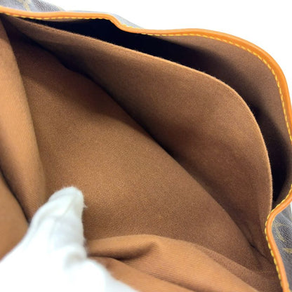 Louis Vuitton Saumur 30 Monogram Leather × PVC Brown Shoulder Bag Gold M42256