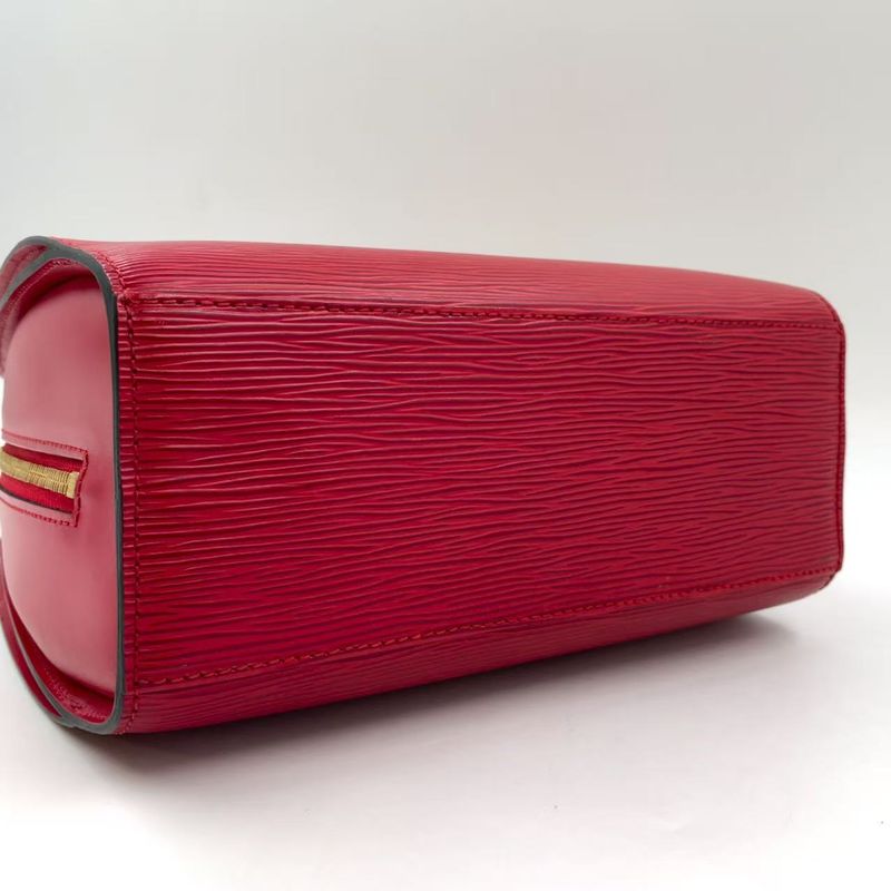 Louis Vuitton Pont Neuf Epi Castilian Red Leather Red Handbag Gold M52057