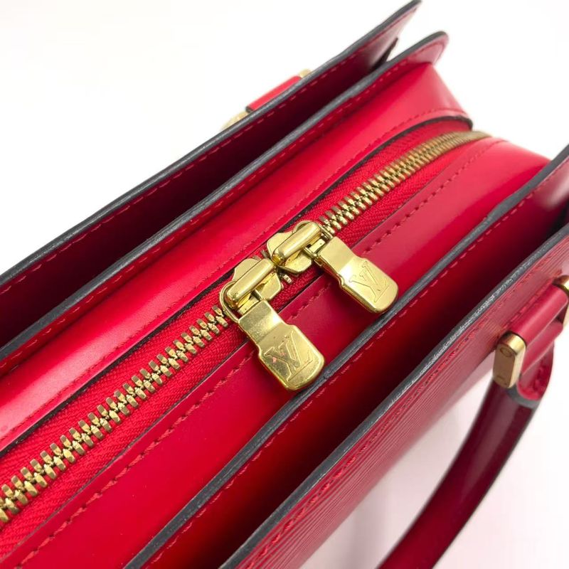 Louis Vuitton Pont Neuf Epi Castilian Red Leather Red Handbag Gold M52057
