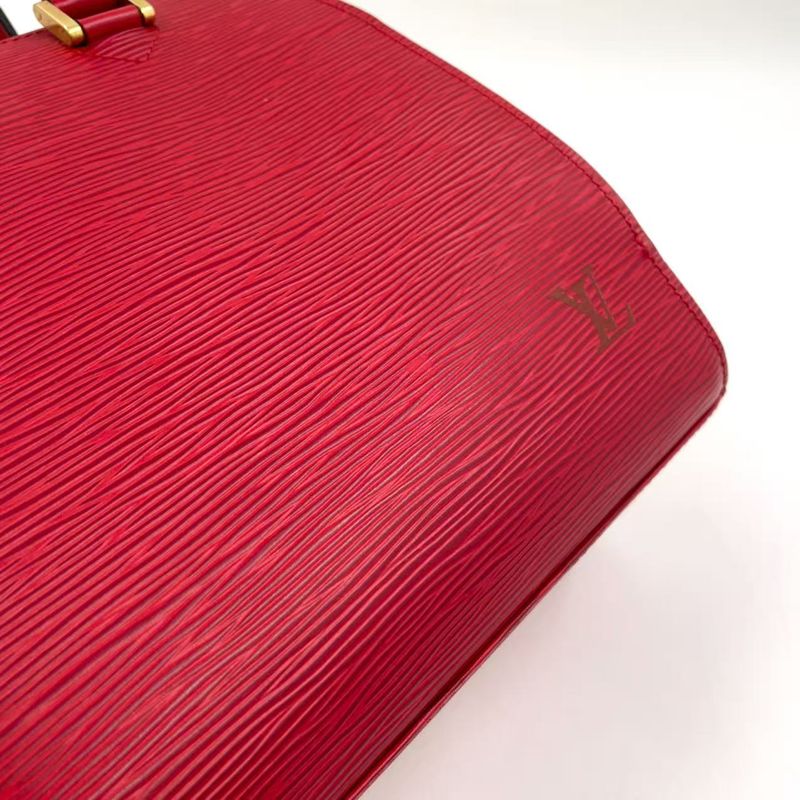 Louis Vuitton Pont Neuf Epi Castilian Red Leather Red Handbag Gold M52057