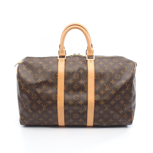 Louis Vuitton Boston Bag Keepall 45 M41428 PVC Coated Canvas Leather Keepall 45