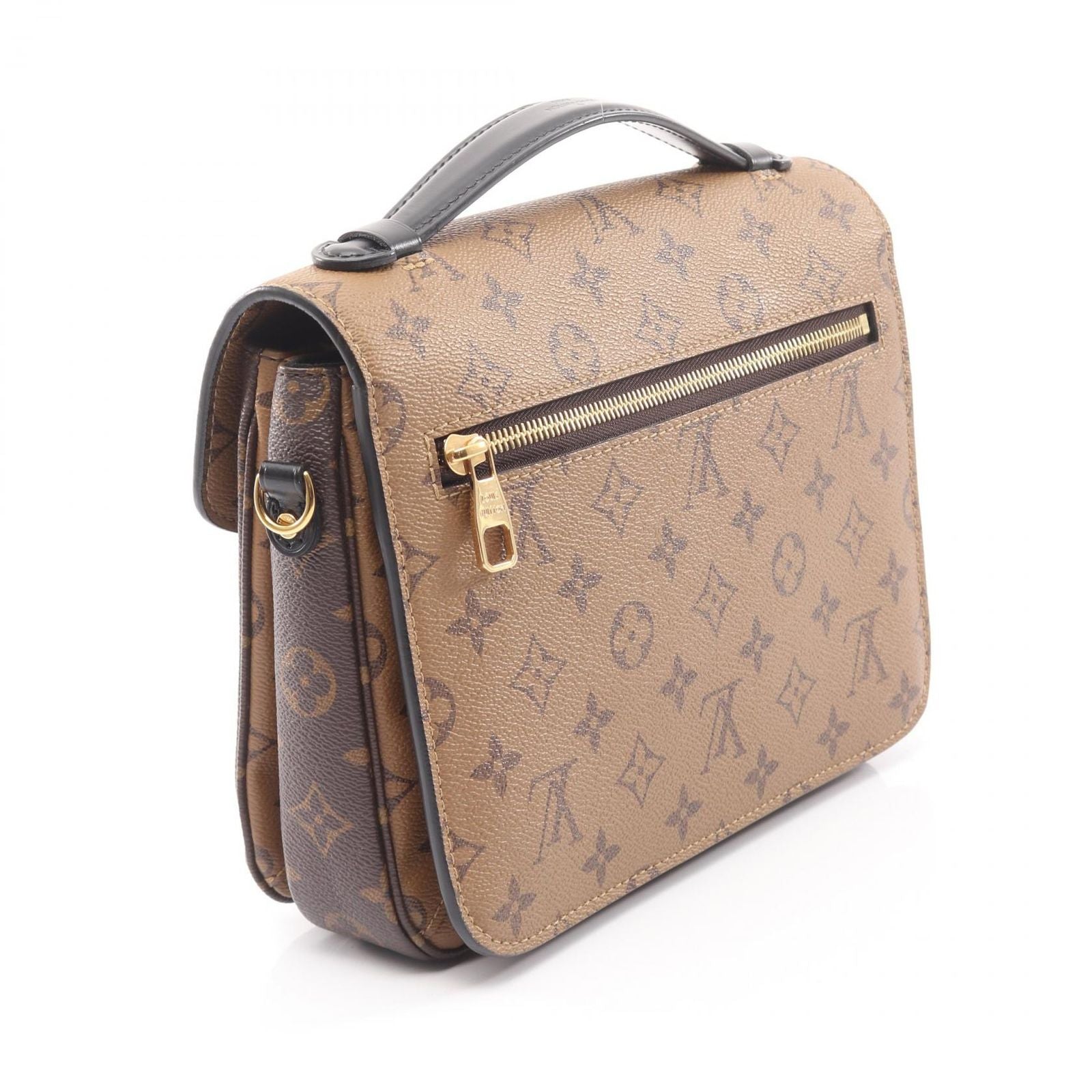 Louis Vuitton Handbag Pochette Metis MM M44876 PVC Coated Canvas Leather