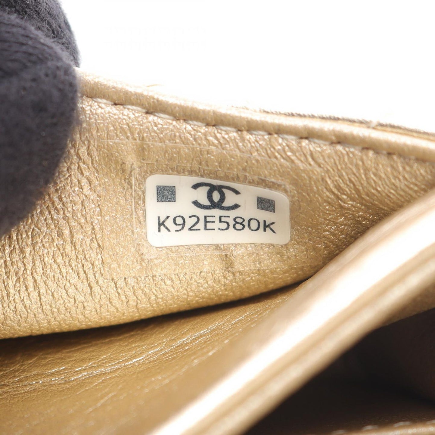 Chanel Charm Matelasse Classic Champagne Gold Lambskin Matelasse Bag Charm