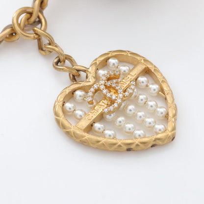 Chanel Charm Matelasse Classic Champagne Gold Lambskin Matelasse Bag Charm