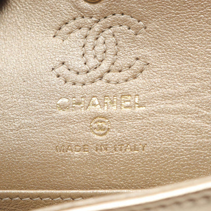 Chanel Charm Matelasse Classic Champagne Gold Lambskin Matelasse Bag Charm