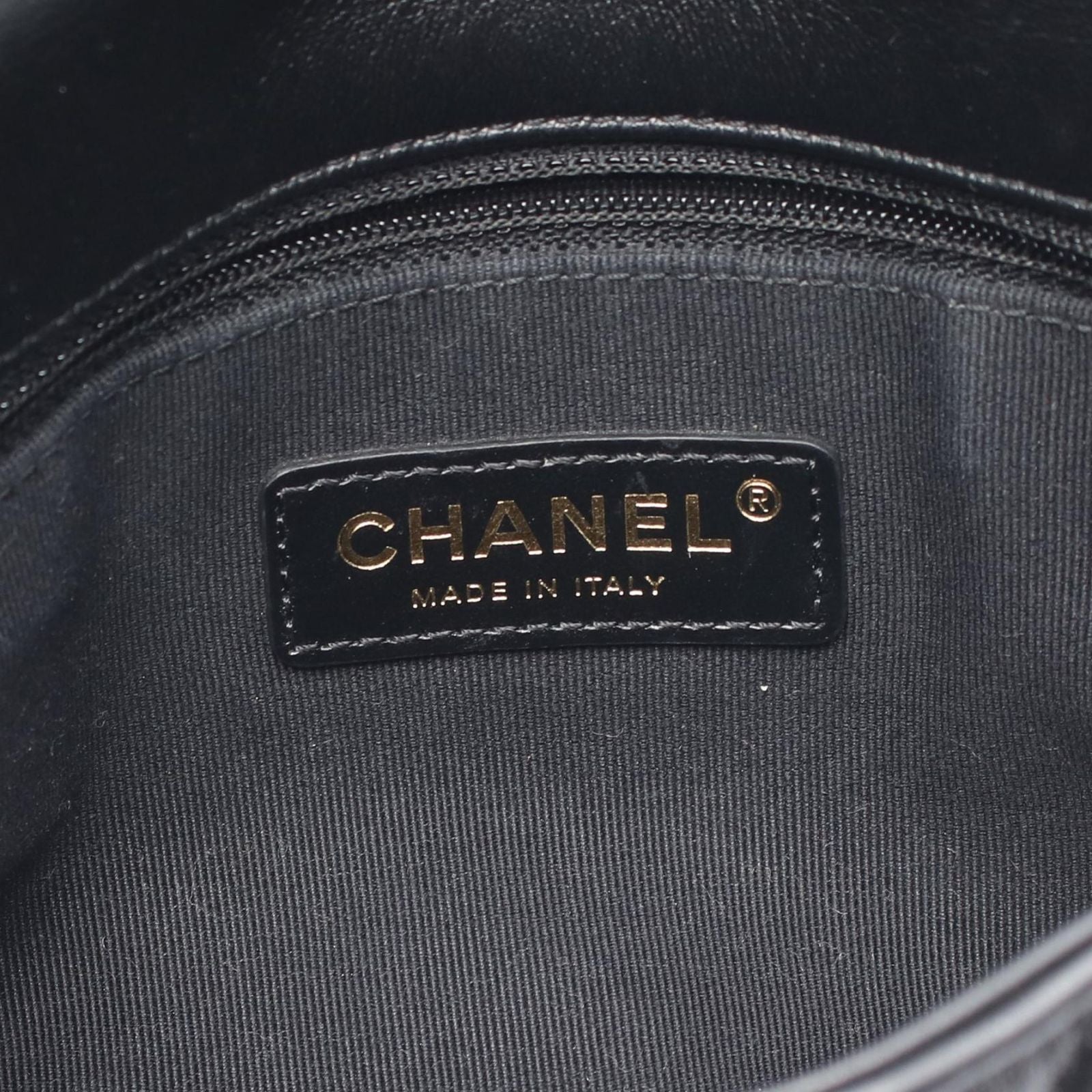 Chanel Shoulder Bag Matelasse Small Flap Black Leather Matelasse Small Flap