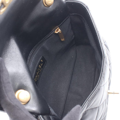 Chanel Shoulder Bag Matelasse Small Flap Black Leather Matelasse Small Flap