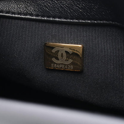 Chanel Shoulder Bag Matelasse Small Flap Black Leather Matelasse Small Flap