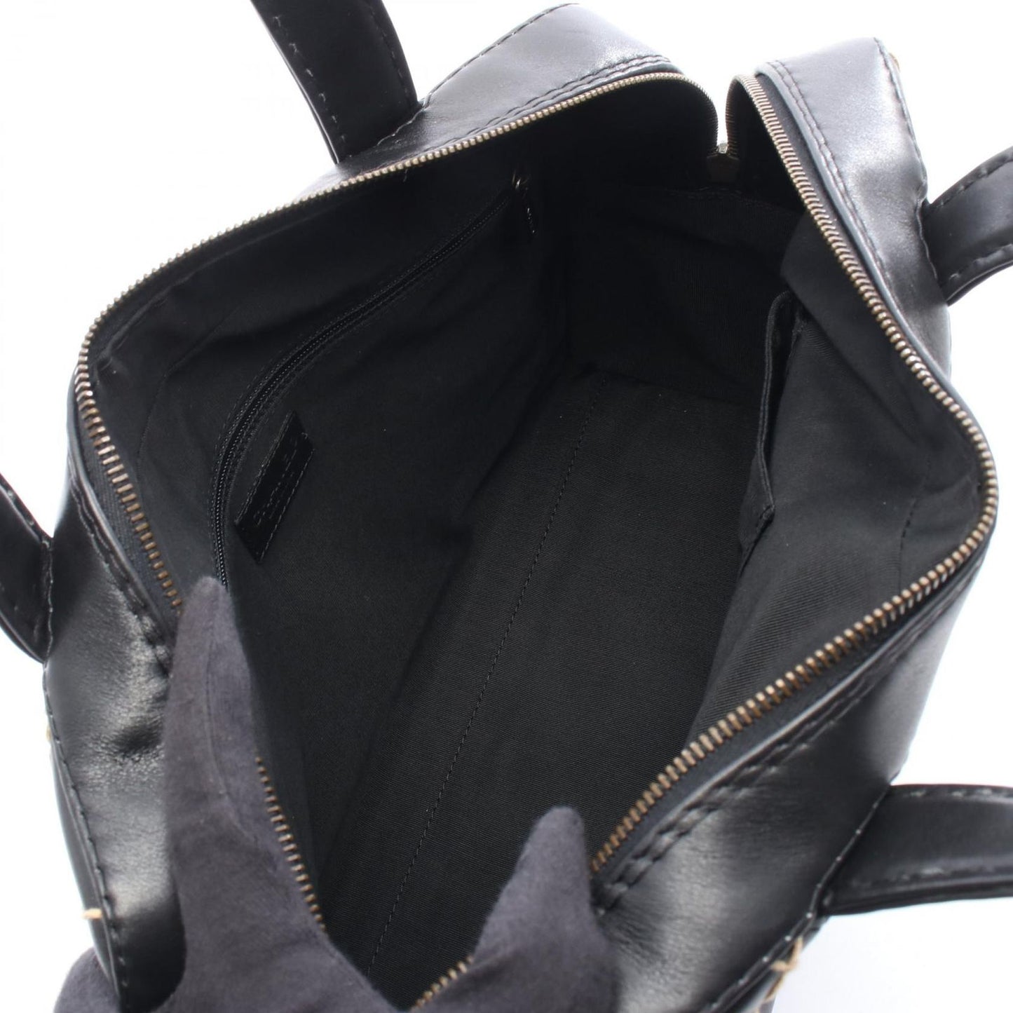 Chanel Handbag Wild Stitch A18121 Black Leather Wild Stitch Handbag Ladies