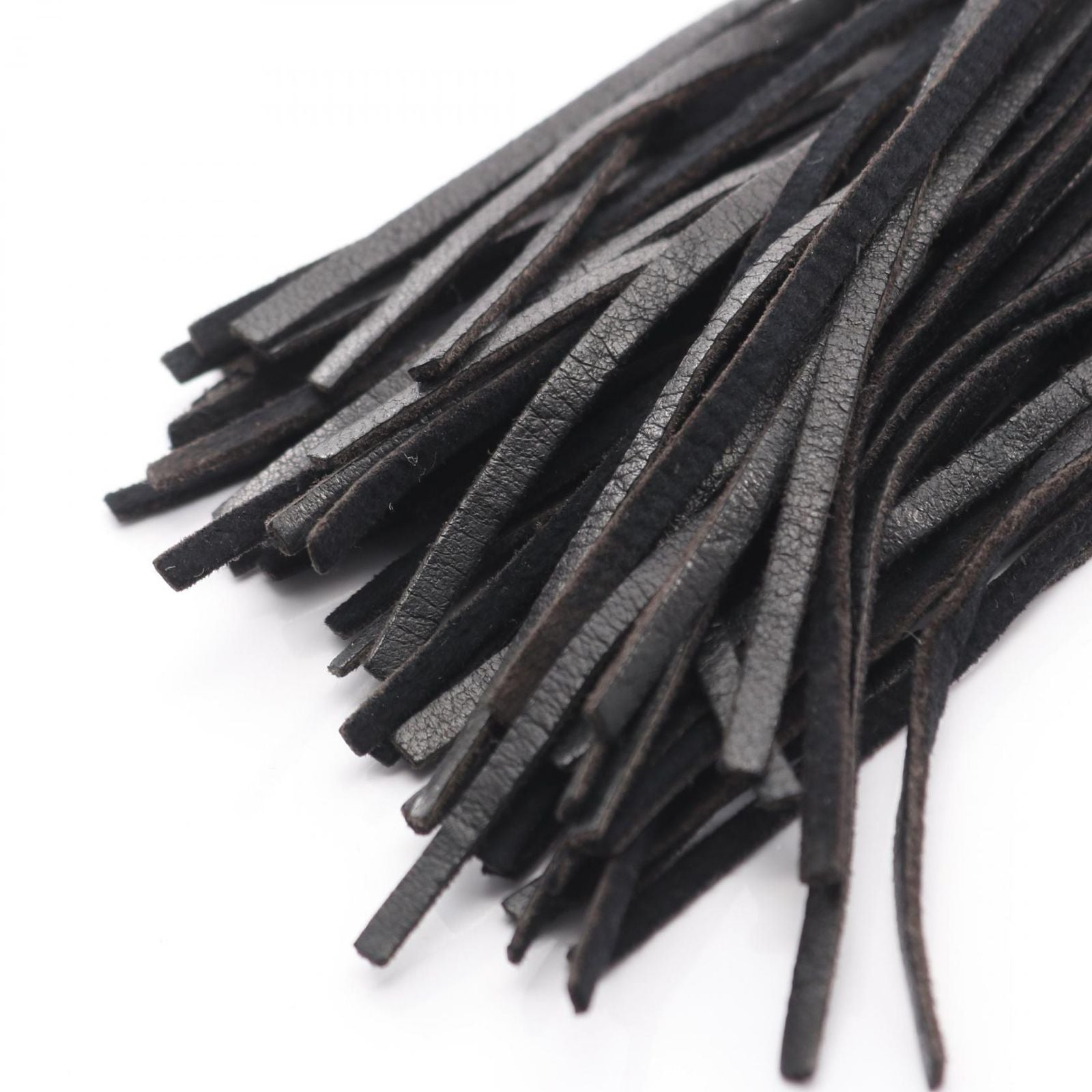 Chanel Shoulder Bag Coco Mark Bias Stitch Black Lambskin Fringe Chain Shoulder