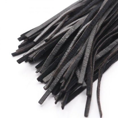 Chanel Shoulder Bag Coco Mark Bias Stitch Black Lambskin Fringe Chain Shoulder