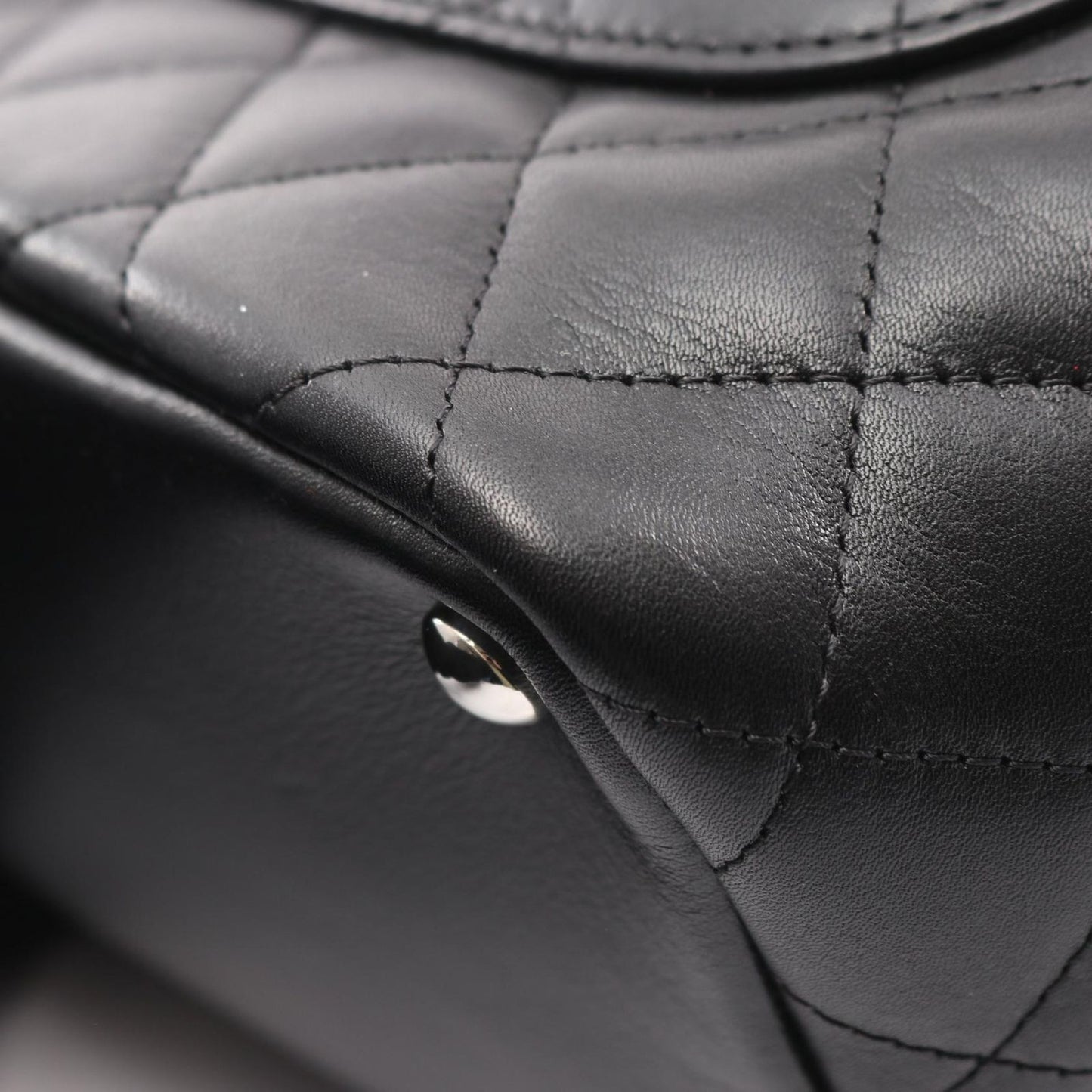 Chanel Tote Bag Cambon Line Medium Black/black Enamel Leather Cambon Medium