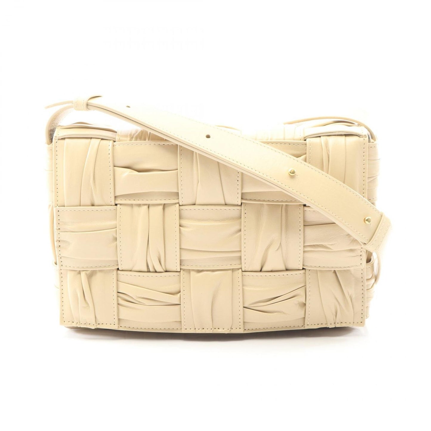 Bottega Veneta Bottega Veneta Shoulder Bag Cassette 717089 Beige Leather