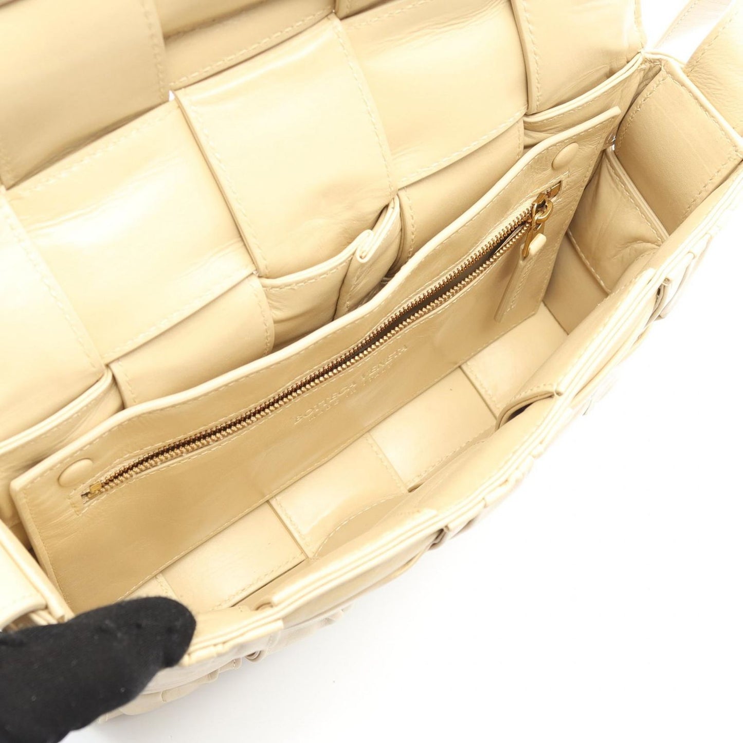 Bottega Veneta Bottega Veneta Shoulder Bag Cassette 717089 Beige Leather