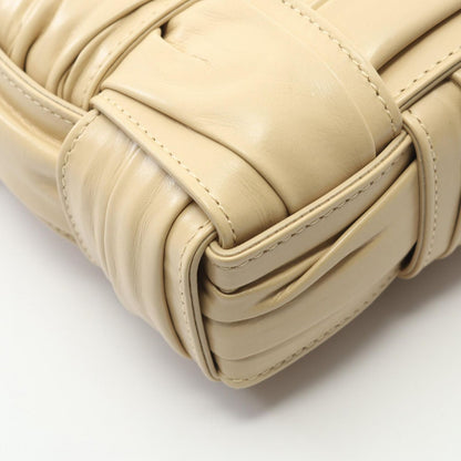 Bottega Veneta Bottega Veneta Shoulder Bag Cassette 717089 Beige Leather