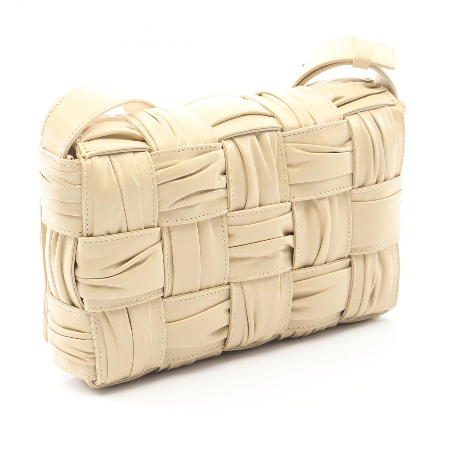 Bottega Veneta Bottega Veneta Shoulder Bag Cassette 717089 Beige Leather