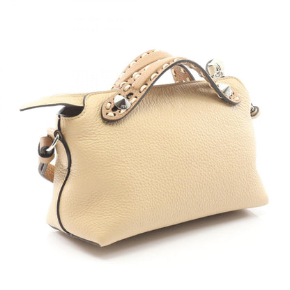 Fendi Handbag by the Way Selleria Mini 8bs098 Beige Leather Selleria by the Way