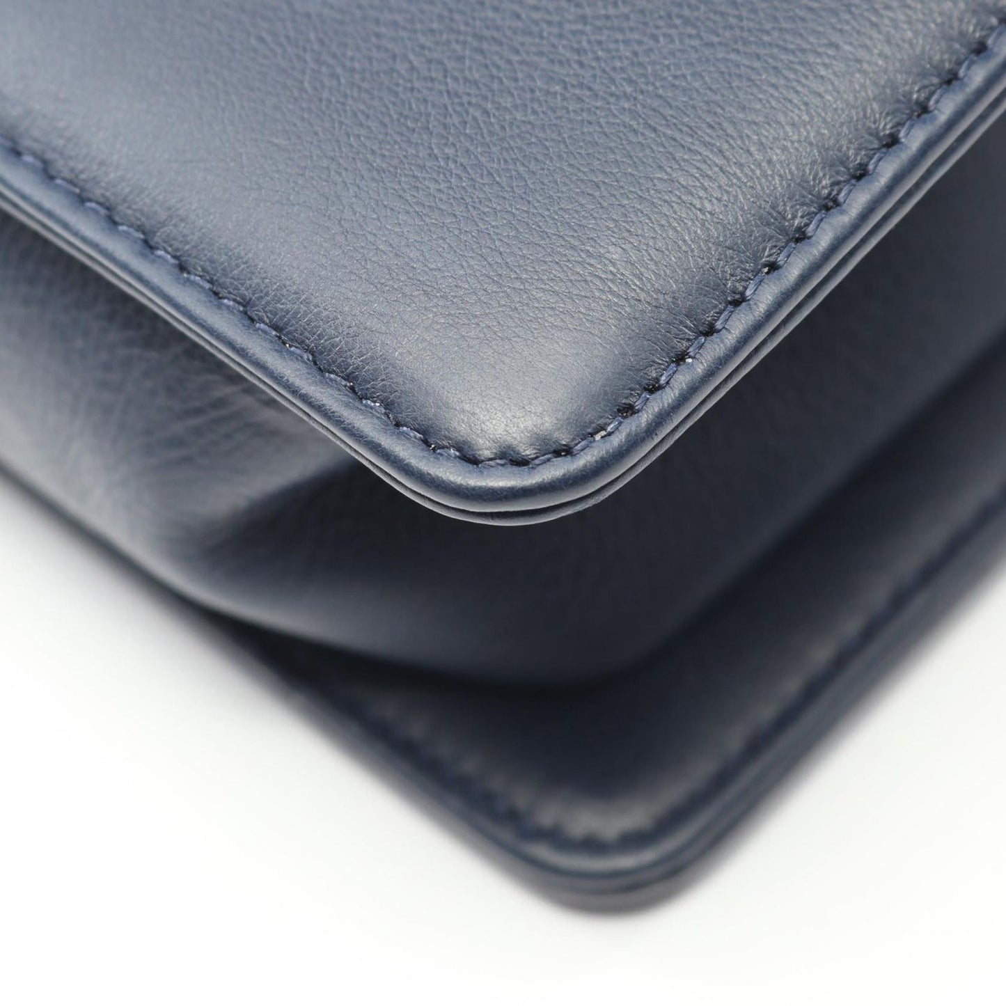 Chanel Shoulder Bag Boy Chanel Small Wild Stitch Navy Leather Boy Chanel Wild