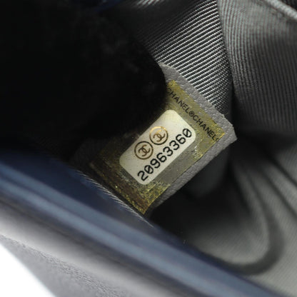 Chanel Shoulder Bag Boy Chanel Small Wild Stitch Navy Leather Boy Chanel Wild