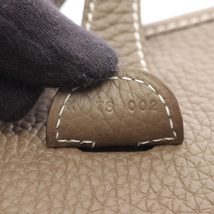 Hermes Shoulder Bag Evelyn 3 Trois PM Etoupe Leather Evelyn 3pm Etoupe