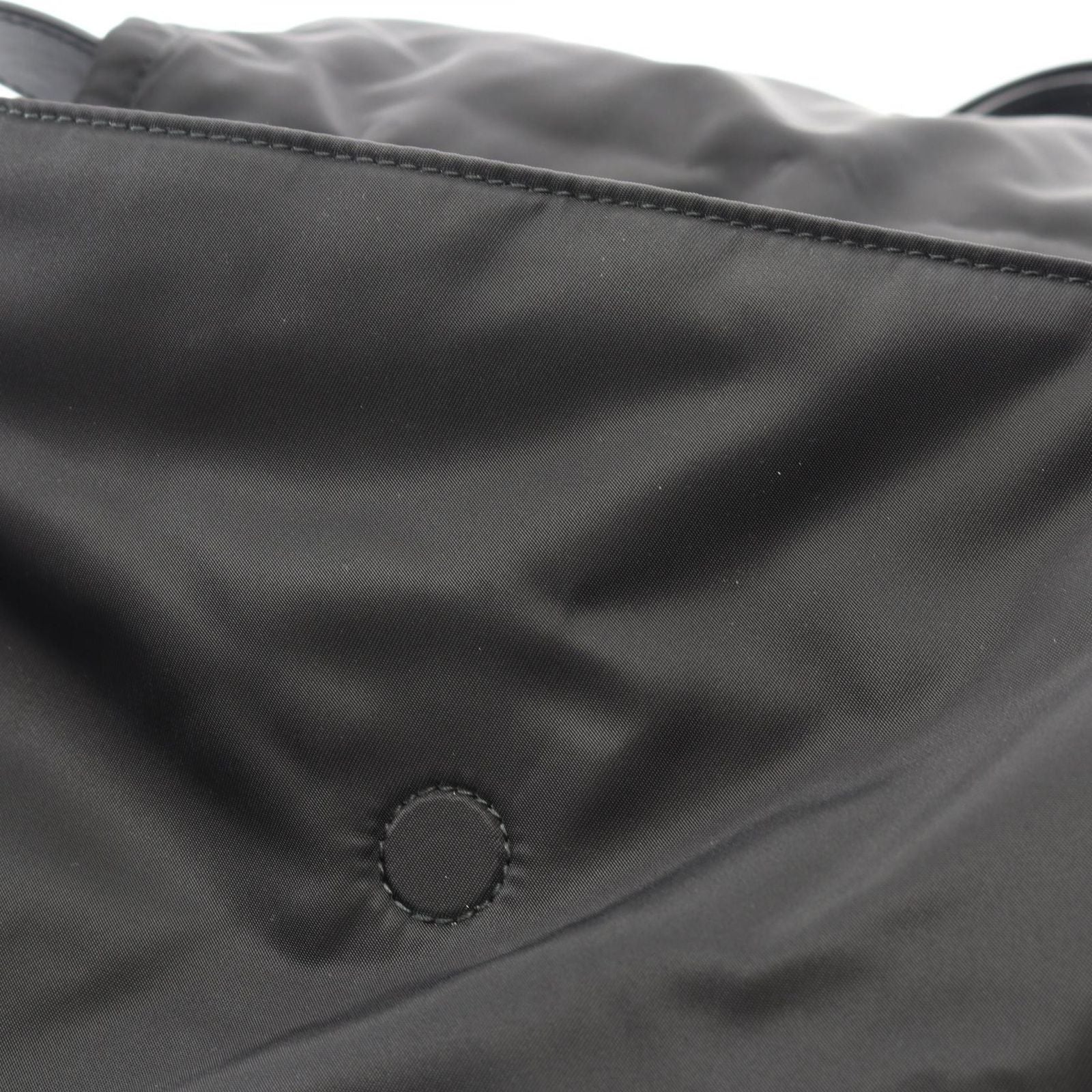 Prada Shoulder Bag Medium Padded Re-Nylon 1bd255 Black Nylon Leather Padded