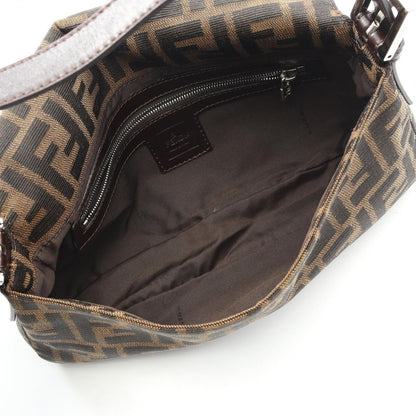 Fendi Handbag Mamma Bucket Zucca Black/brown Canvas Leather Zucca Mamma Bucket