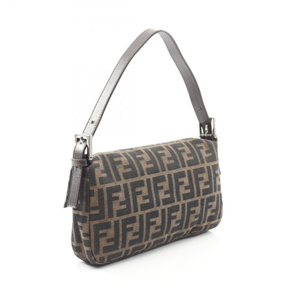 Fendi Handbag Mamma Bucket Zucca Black/brown Canvas Leather Zucca Mamma Bucket