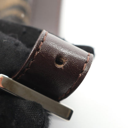 Fendi Handbag Mamma Bucket Zucca Black/brown Canvas Leather Zucca Mamma Bucket