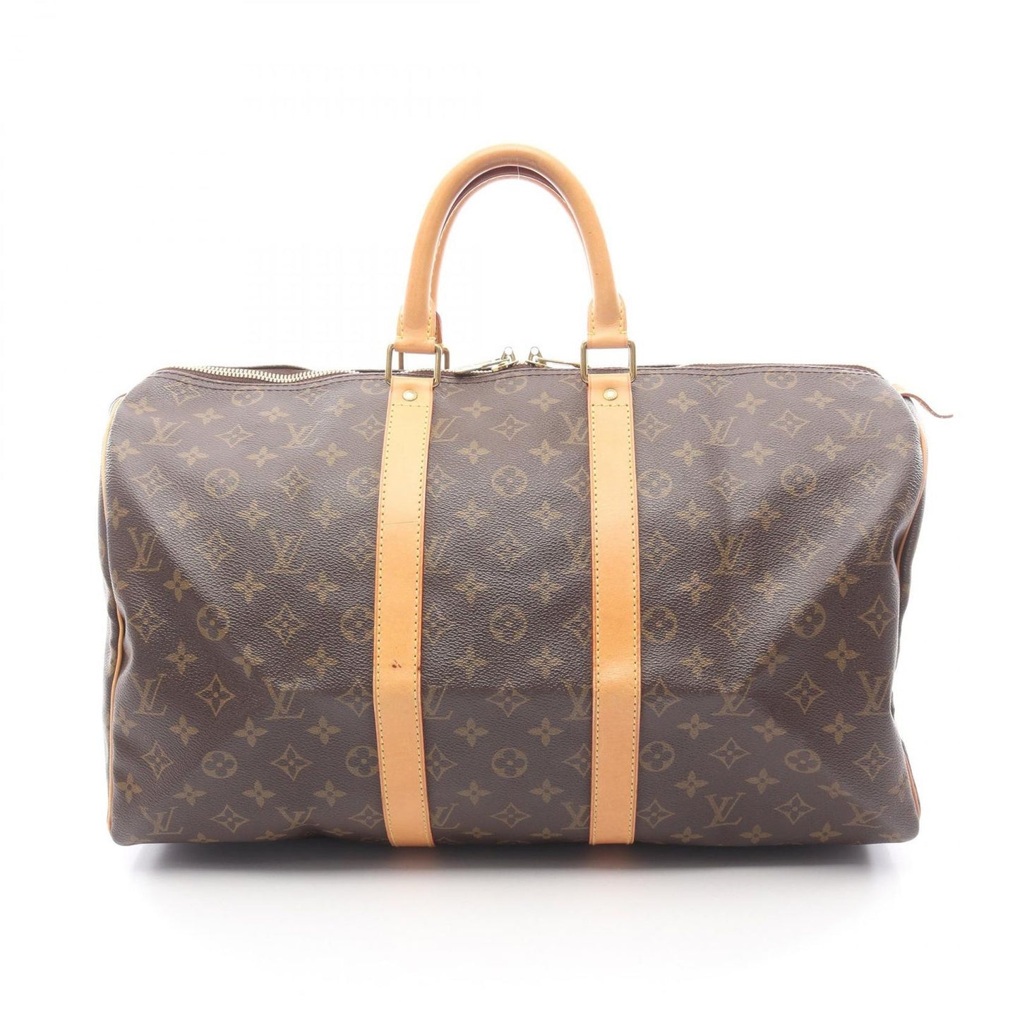 Louis Vuitton Boston Bag Keepall 45 M41428 Pvc Coated Canvas Leather Keepall 45