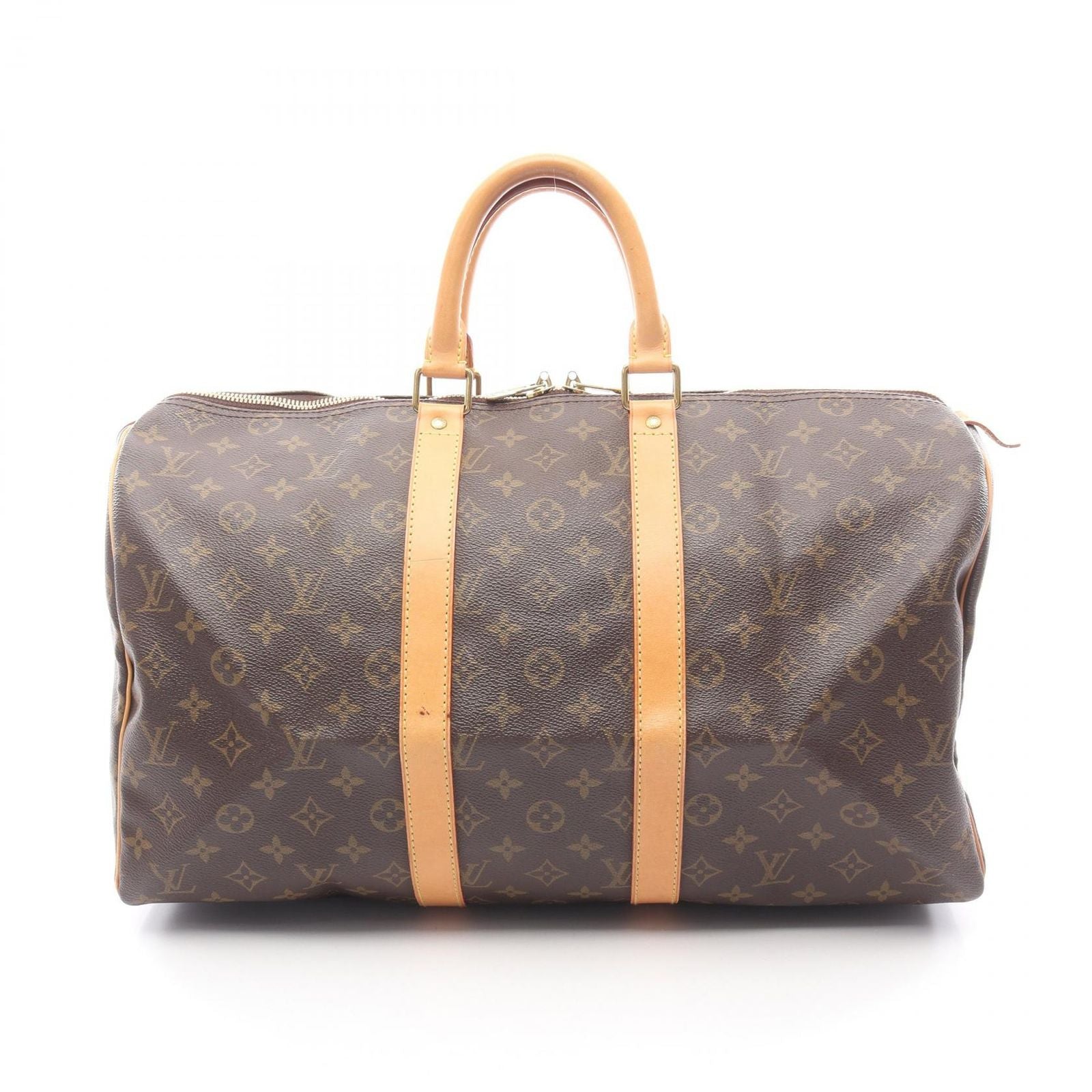 Louis Vuitton Boston Bag Keepall 45 M41428 Pvc Coated Canvas Leather Keepall 45