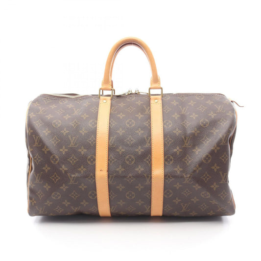 Louis Vuitton Boston Bag Keepall 45 M41428 Pvc Coated Canvas Leather Keepall 45