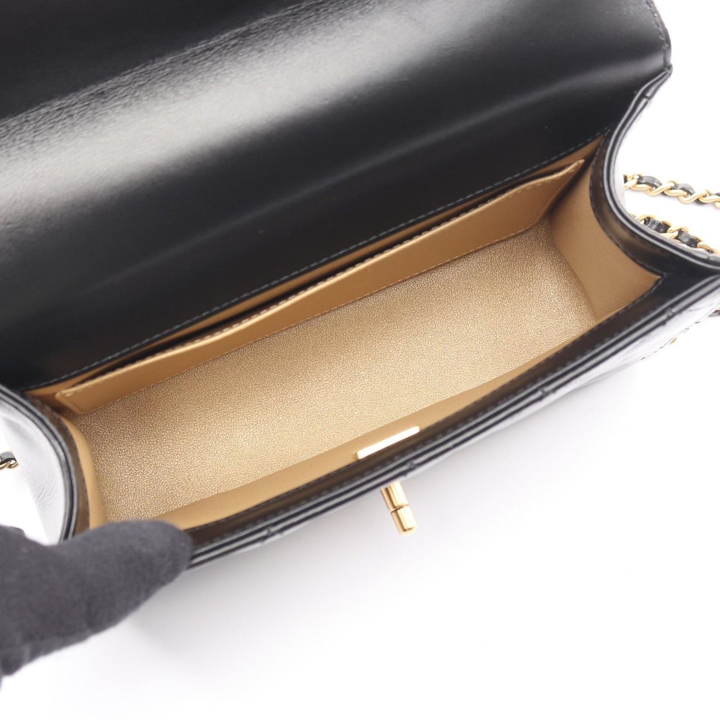 Chanel Shoulder Bag Matelasse As2615 Black Lambskin Matelasse Small Flap Chain