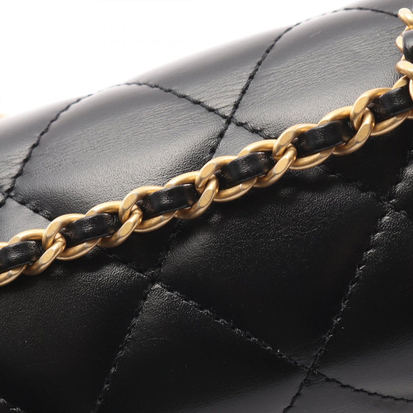 Chanel Shoulder Bag Matelasse As2615 Black Lambskin Matelasse Small Flap Chain