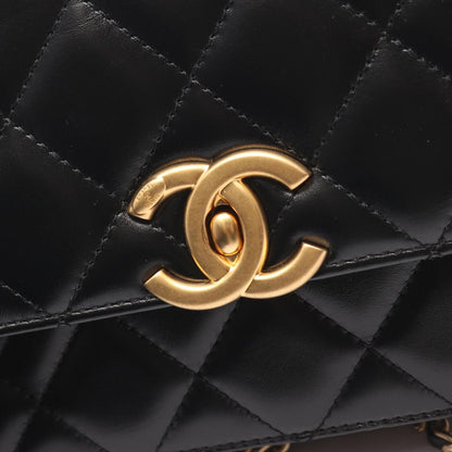 Chanel Shoulder Bag Matelasse As2615 Black Lambskin Matelasse Small Flap Chain