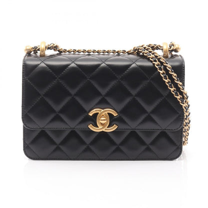 Chanel Shoulder Bag Matelasse As2615 Black Lambskin Matelasse Small Flap Chain