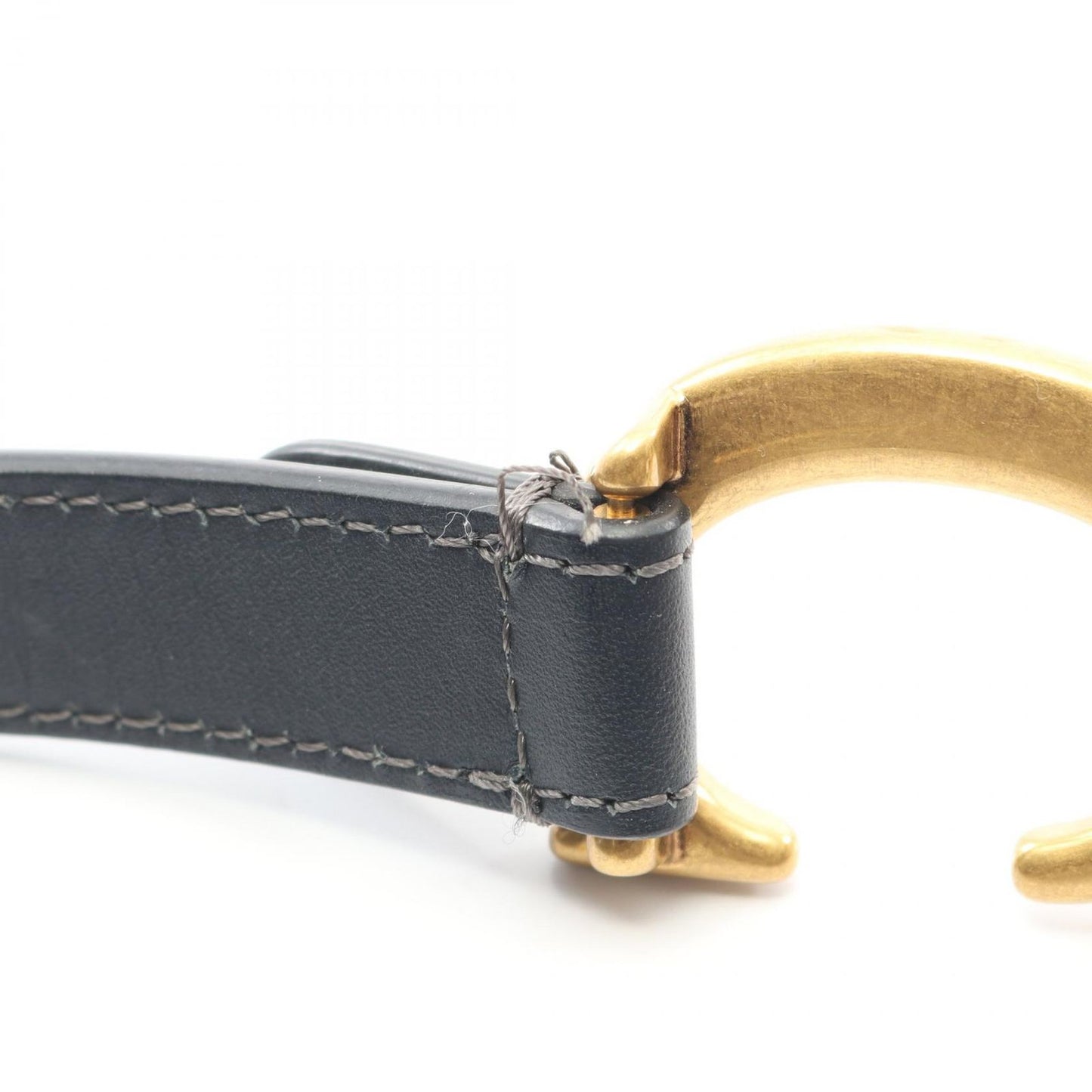 Dior Handbag Saddle Bag Navy Canvas Leather Oblique Saddle Bag Ladies a