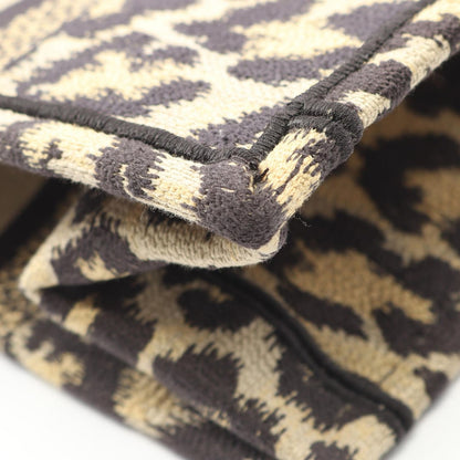 Dior Tote Bag Book Tote Small Beige/Black Leopard Canvas Book Tote Small Ladies