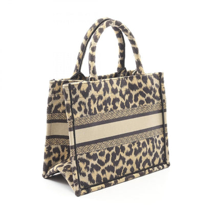 Dior Tote Bag Book Tote Small Beige/Black Leopard Canvas Book Tote Small Ladies