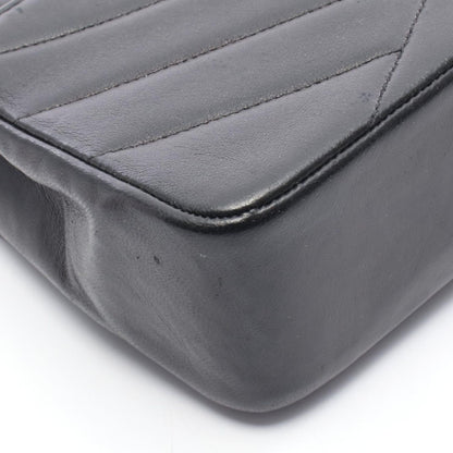 Chanel Shoulder Bag Bias Stitch Black Lambskin Bias Stitch Chain Shoulder